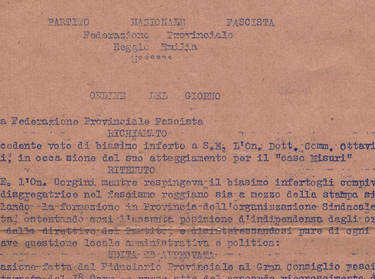 PNF. Radiazione Corgini. 1923