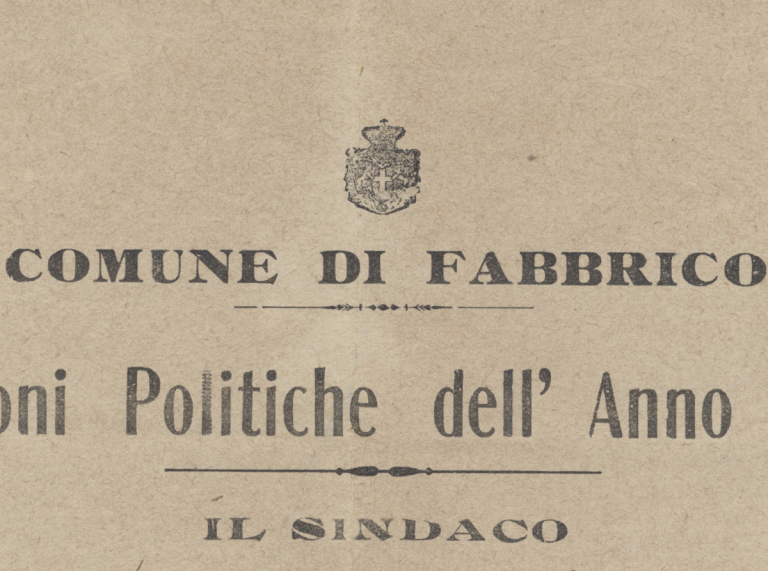 Elezione Politica a Fabbrico, 1921