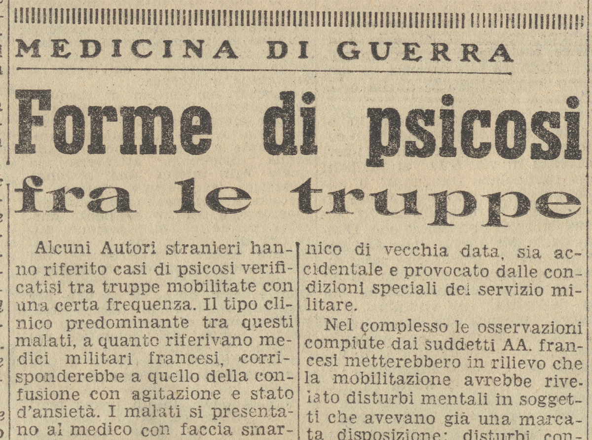 Forme di psicosi fra le truppe, 1942
