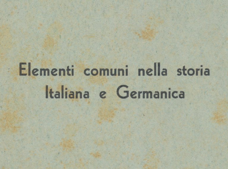 Elementi comuni nella storia Italiana e Germanica, 1940