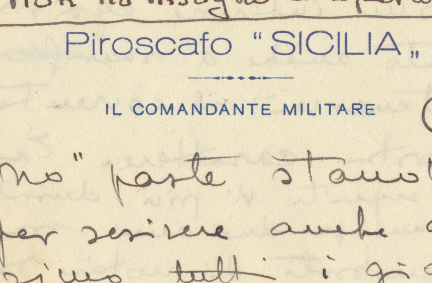 Piroscafo Sicilia, Il comandante Militare. 1936