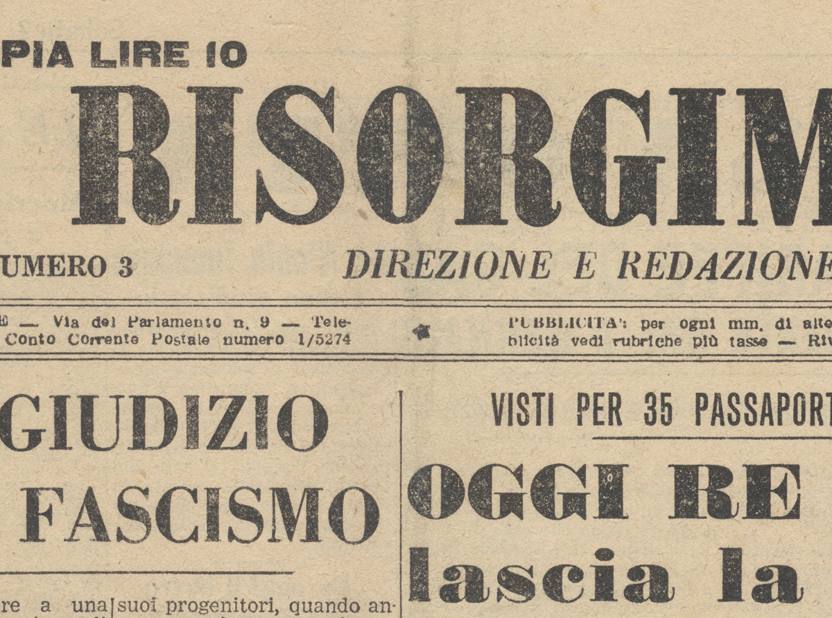 Il Risorgimento Liberale. 3 gennaio 1948