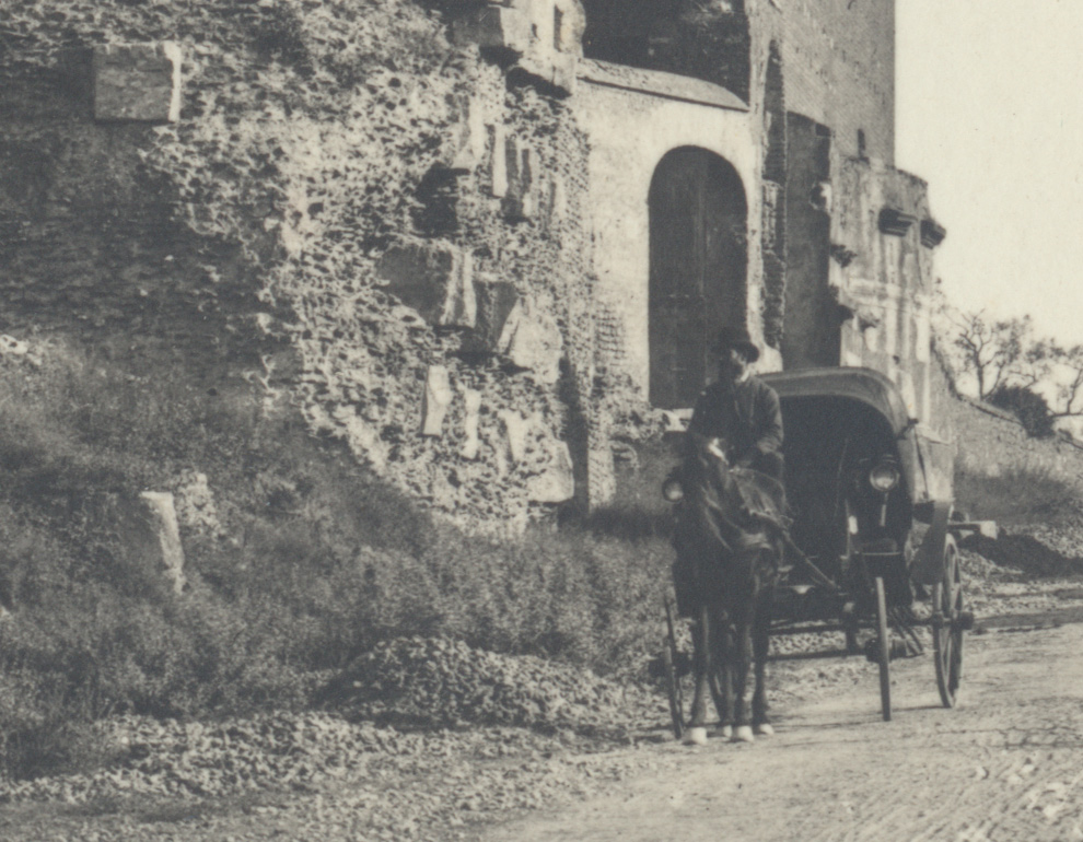 Via Appia e Sepolcro di Cecilia Metella. Roma. 1880 ca