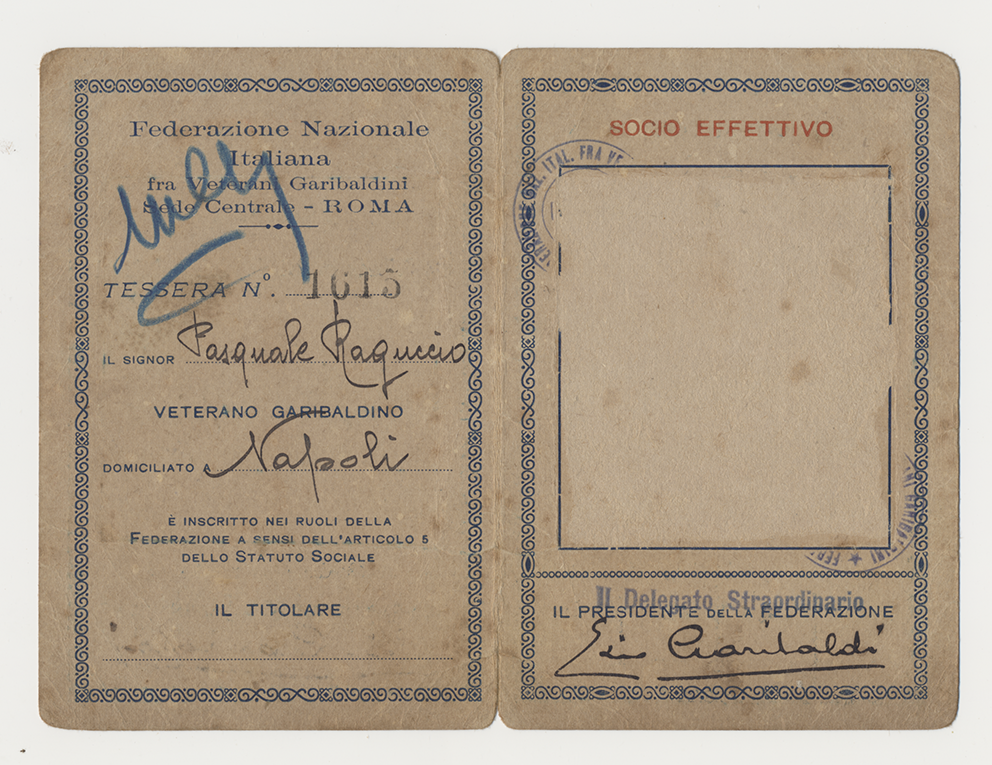 Raguccio Pasquale, tessera b, 1926