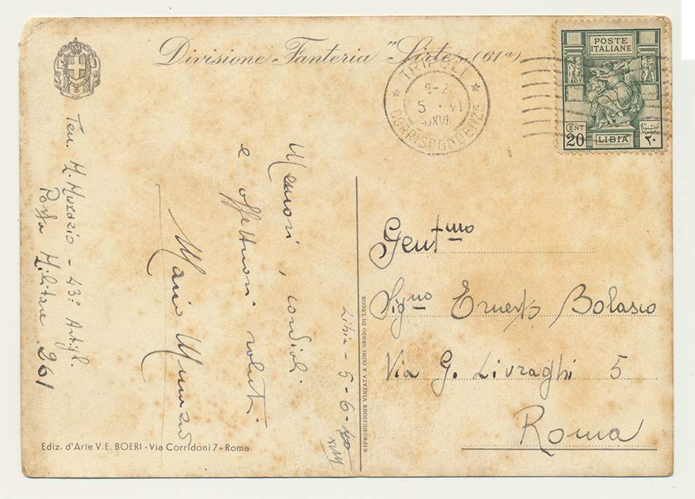 Mario Murazio. 5 giugno 1940