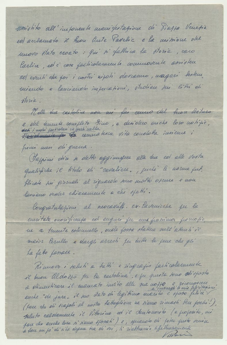 Vittorio. 18 maggio 1941