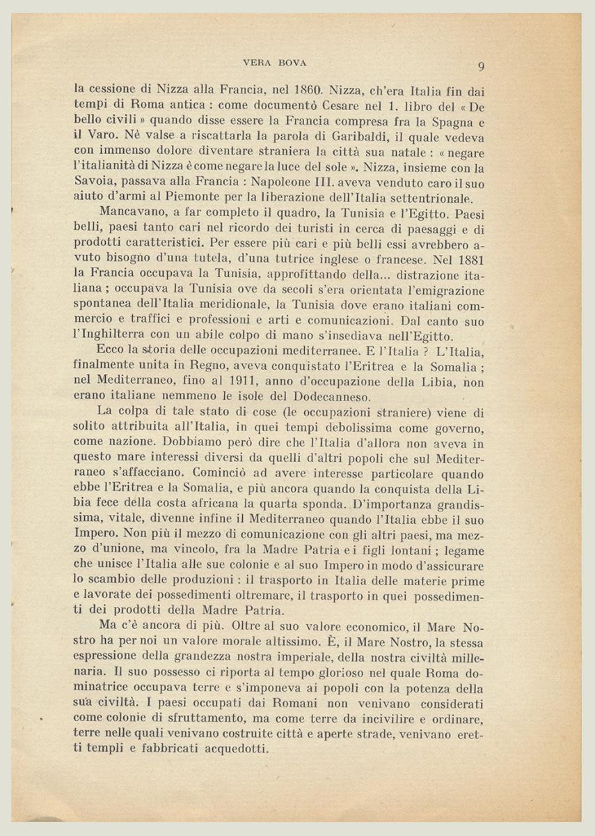 Vera Bova, Il Mediterraneo,1941