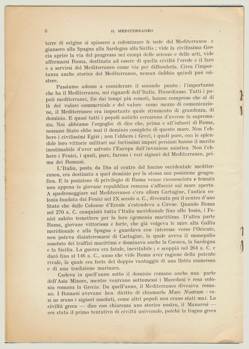 Vera Bova, Il Mediterraneo,1941