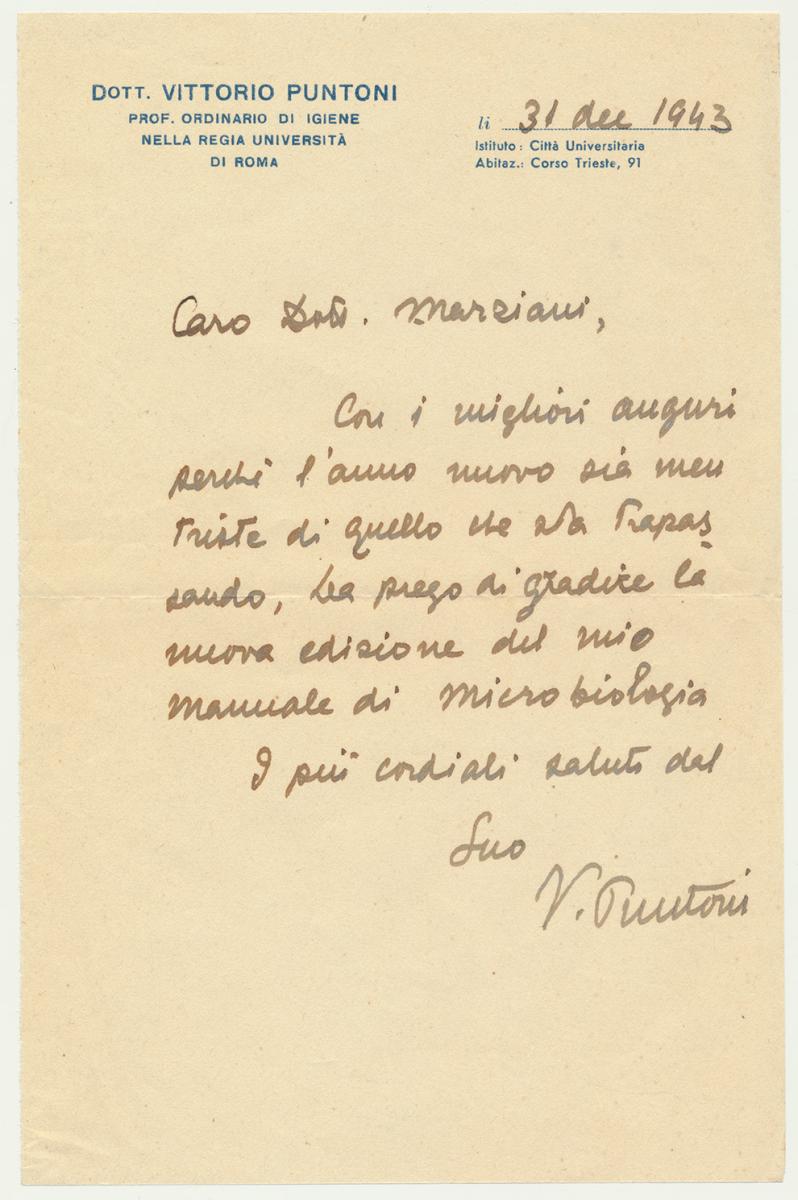Vittorio Puntoni, 1943