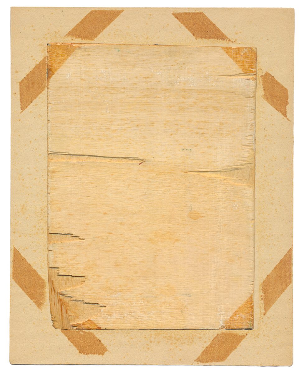 Angelo -Furian. Olio-su-tavola (con passepartout). 1962