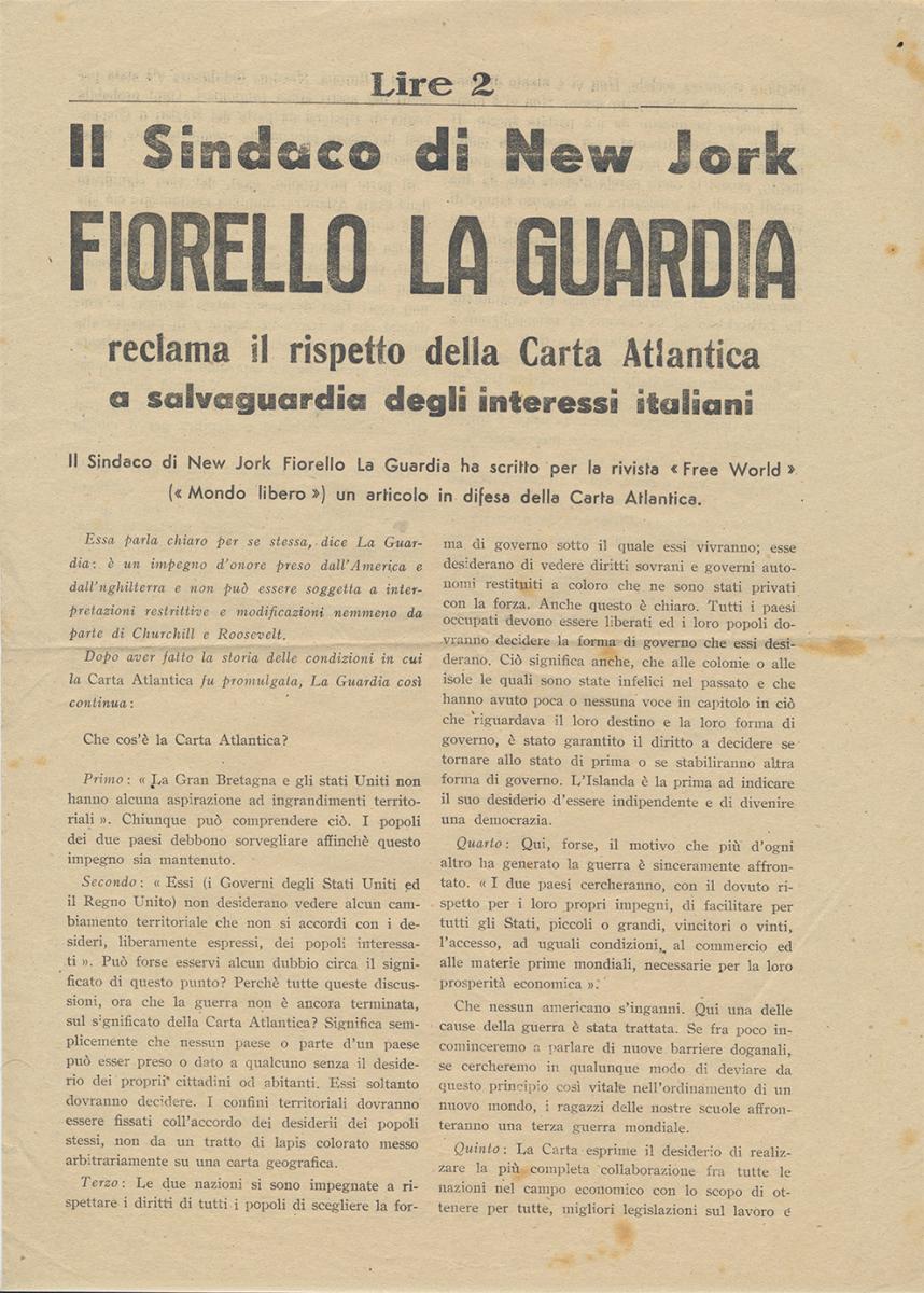 Fiorello La Guardia, 1944