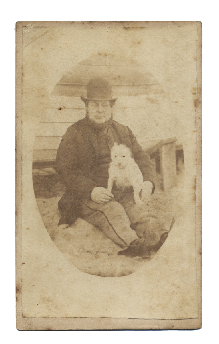 man and dog, 1849 a
