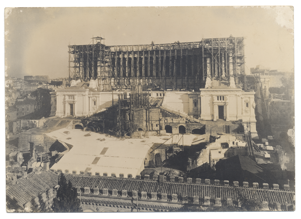 Monumento al Re Vittorio Emanuele II. in costruzione 1908