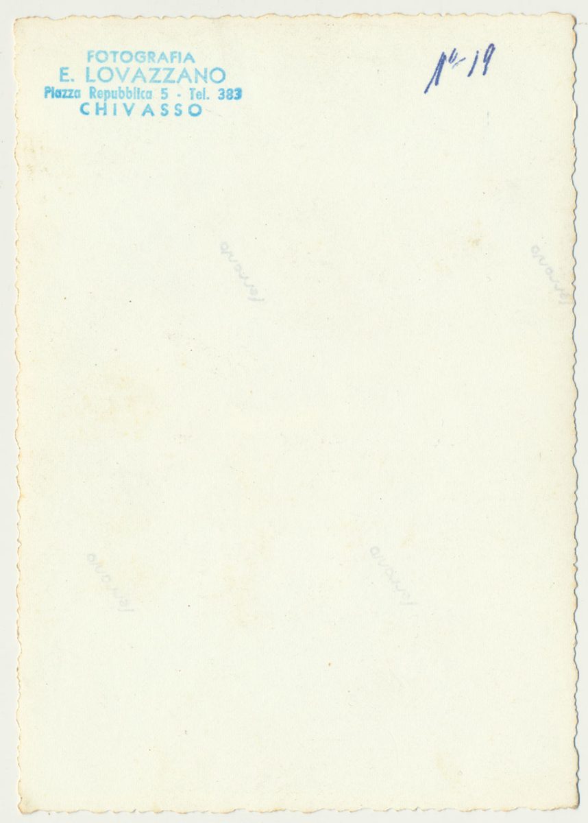 sottoscrizione per la manutenzione esterna del luogo sacro. 1950 ca