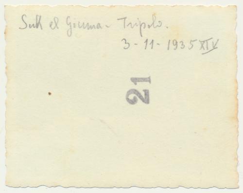 Suk el Giuma – Tripoli3-11-1935 XIV