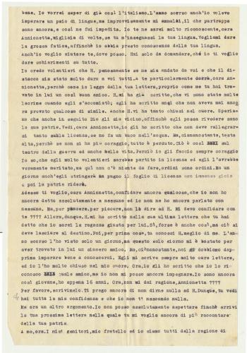 Gertrud Deschler, Unterleinleiter, traduzione lettera, 1941